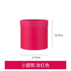 Cutie rotundă simplă mică FUCHSIA