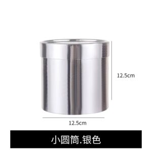 Cutie rotundă simplă mică SILVER